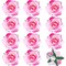 12 Pack Rose Hair Clip Flower Brooch Floral Hairclips Mexican Flowers Rose Hair Accessories